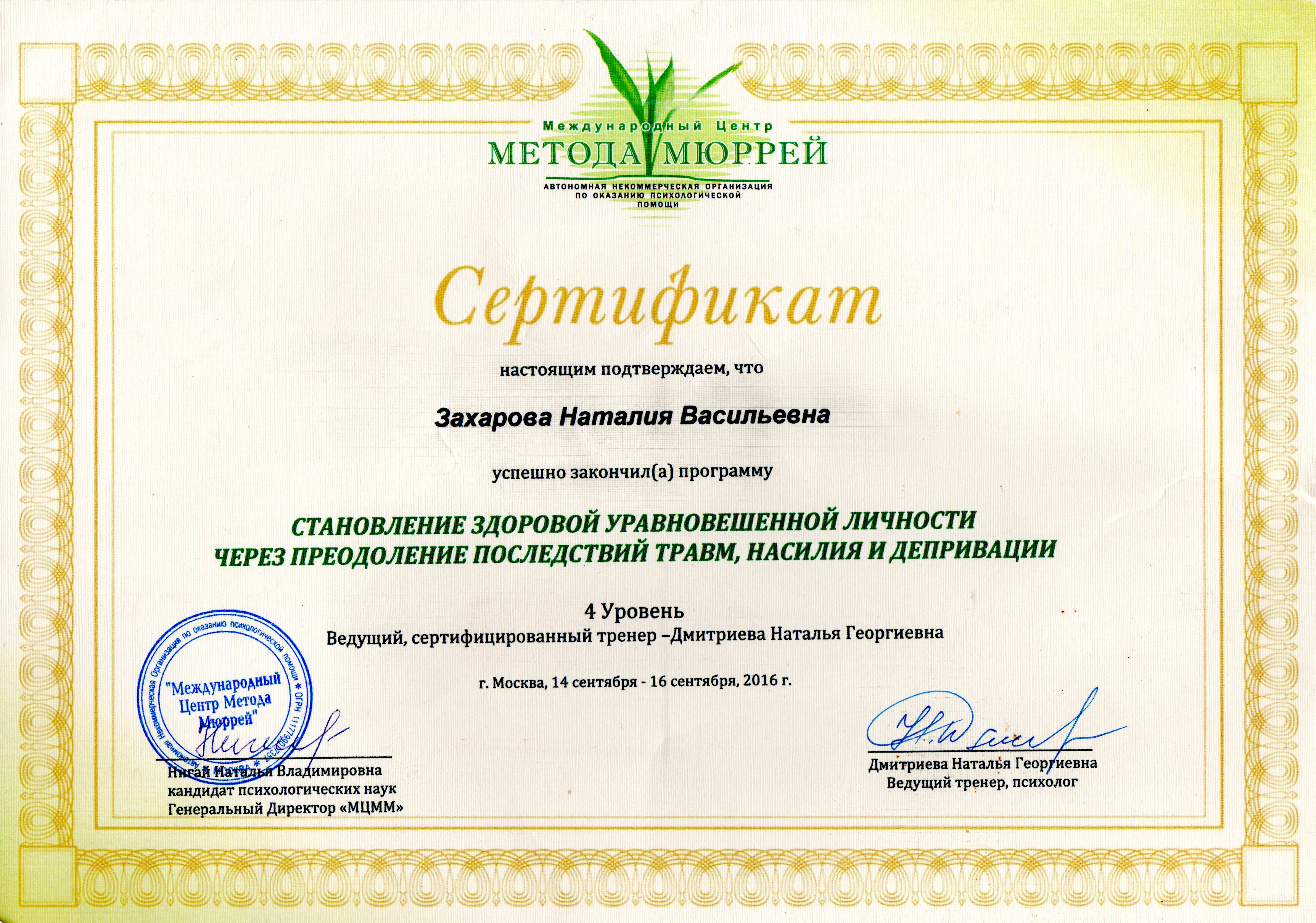 Сертификат 3